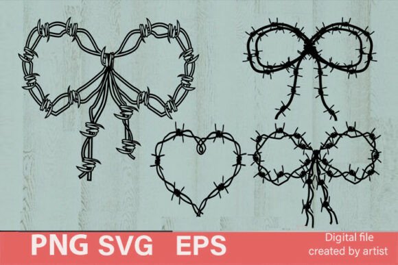 Barbed Wire SVG, Cowboy Design SVG, Bow Review for Real Projects