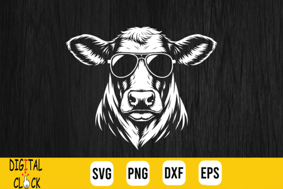Cow Hereford Sunglasses Western Farm SVG Review for Real Projects