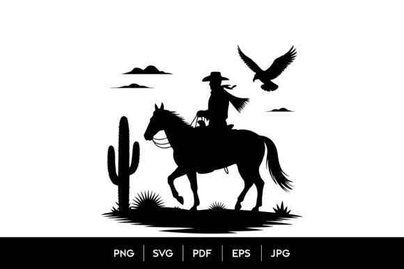 Cowboy Horse Desert SVG Review for Real Embroidery Projects