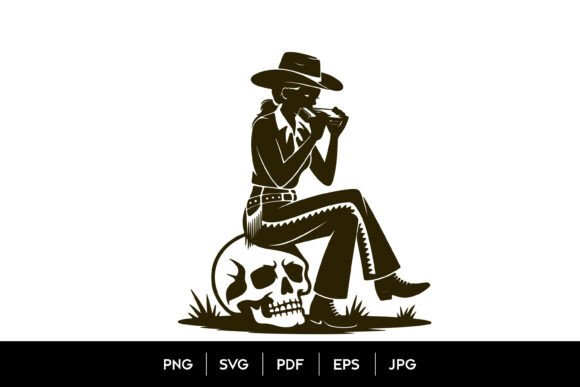 Cowgirl Skull Harmonica SVG: A Wild West Embroidery Design Review
