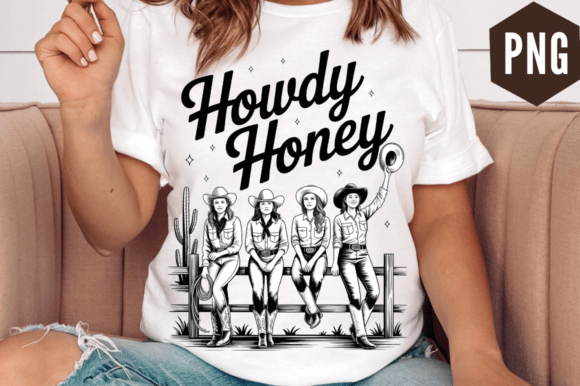 Cowgirl Squad Howdy Honey PNG Design Review for Real Projects