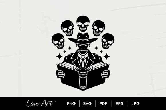 Dark Cowboy Skull Magic Book Halloween Review for Embroidery Projects