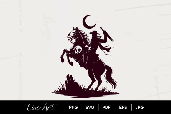 Haunted Cowboy Horse SVG: A Spooky Western Embroidery Design Review