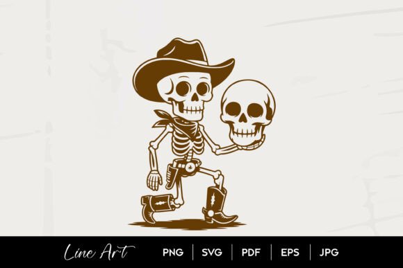 Review: Cowboy Skeleton Holding Skull SVG for Embroidery