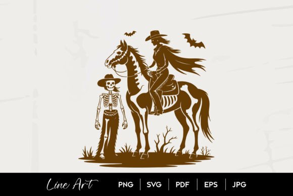 Skeleton Cowboy Horse SVG Review for Real Embroidery Projects
