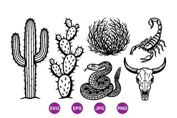 Western Desert SVG Icon Pack Review for Real Embroidery Projects