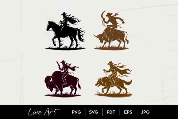 Wild West Cowboy Riders Animal SVG Set Review